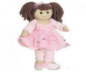 Puzzle Κούκλα με το φόρεμα και τόξο στα μαλλιά